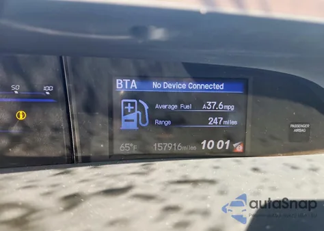 2012 Honda Civic Hybrid from USA, damaged, VIN JHMFB4F23CS009660